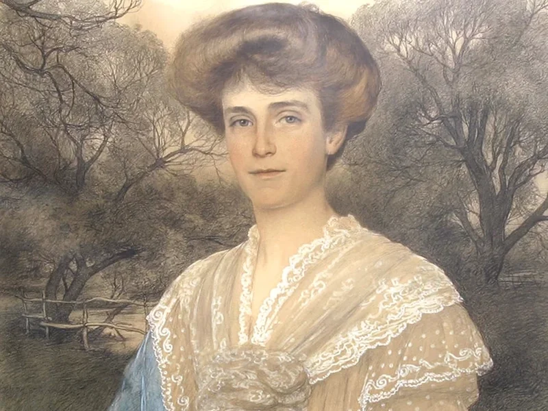 1857-Christian Wilhelm Allers - Ritratto della signora E. R. Le Marchant
